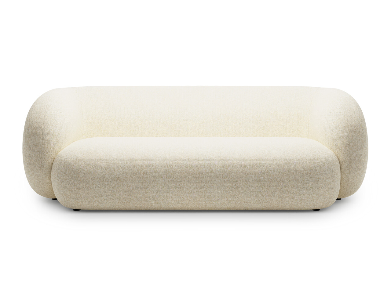 Canapea modulara 3 locuri, Kate, Micadoni Home, 213x99x76 cm, tesatura structurata, bej deschis - imagine 5
